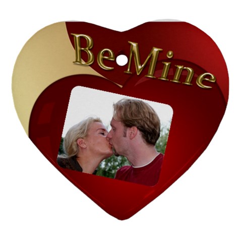 Be Mine Heart Ornament By Deborah Front