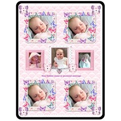 Flutter bear pink girls love blanket blankie - Fleece Blanket (Large)