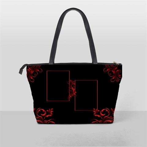Red And Black Classic Shoulder Bag By Deborah Back