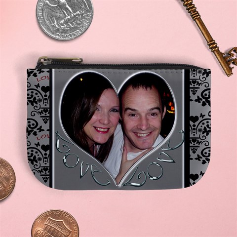Heart Framed Love Mini Purse By Claire Mcallen Front
