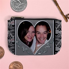 Heart framed love mini purse - Mini Coin Purse