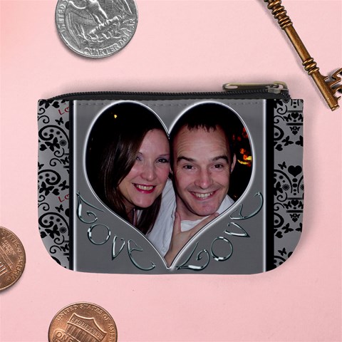 Heart Framed Love Mini Purse By Claire Mcallen Back