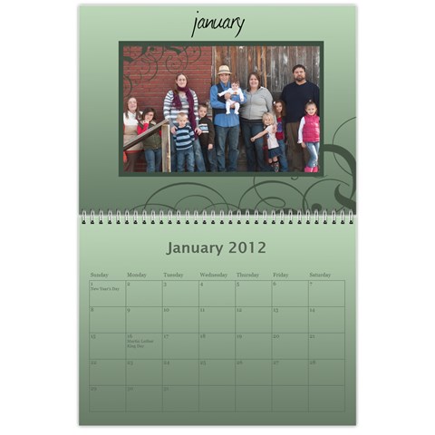 2012 Calendar By Tricia Henry Jan 2012