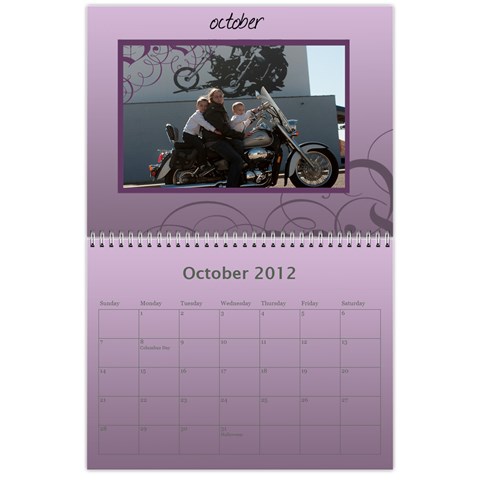 2012 Calendar By Tricia Henry Oct 2012