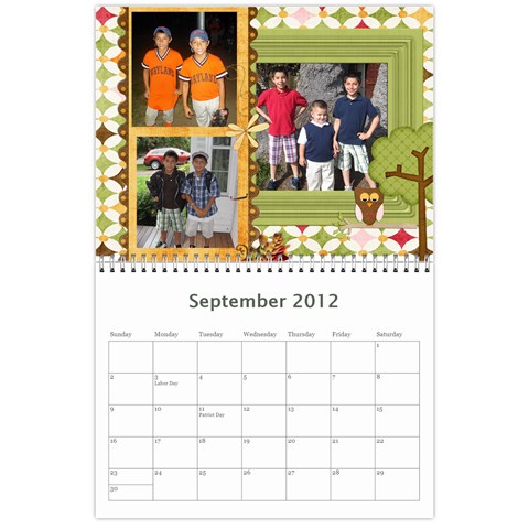 2012 Calendar By Karen Betancourt Sep 2012