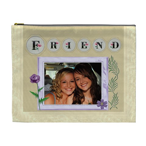 Friends Xl Cosmetic Bag By Lil Front