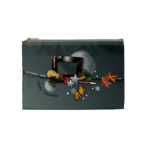 Merry Christmas Cosmetic Bag (m) By Elena Petrova Front