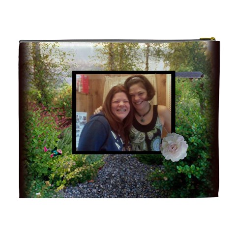 Flower Garden Xl Cosmetic Bag By Kim Blair Back