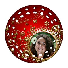 Valentine Filigree Ornament - Ornament (Round Filigree) Valentine Filigree Ornament - Ornament (Round Filigree)