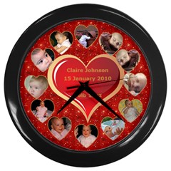 First 12 Months Clock - Wall Clock (Black)