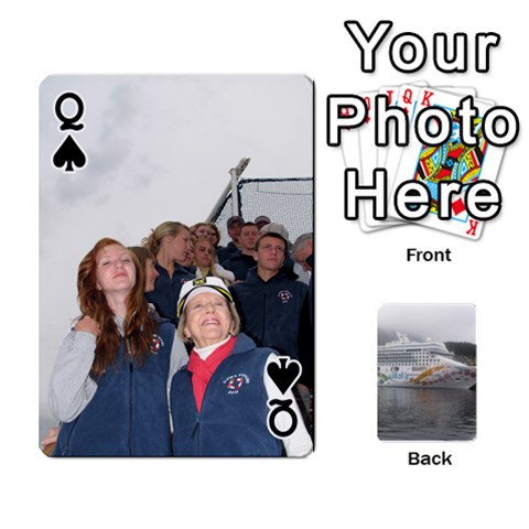 Queen Alaska Playing Cards 2 By Karen Teichert Front - SpadeQ