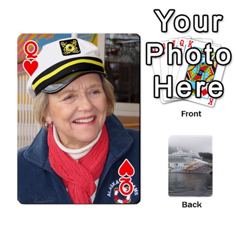 Queen Alaska Playing Cards 2 By Karen Teichert Front - HeartQ