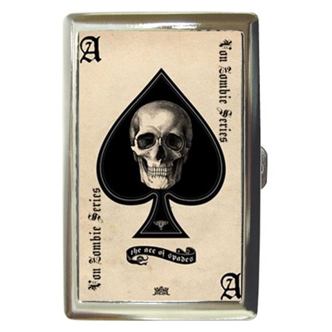 Family Ace Of Spades : Cigarette Case By Von Zombie ™©® Front