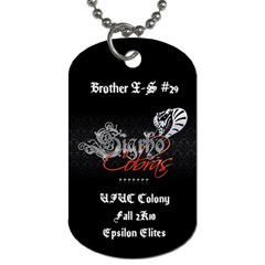 Sig Rho Dog tag - Dog Tag (Two Sides)