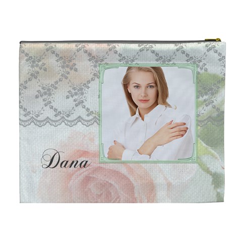 Rose N Lace Cosmetic Bag By Happylemon Back