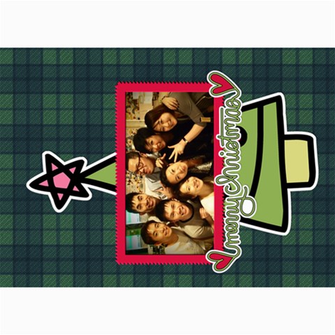 Xmas By Tammy 7 x5  Photo Card - 1