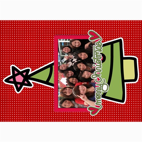 Xmas By Tammy 7 x5  Photo Card - 12