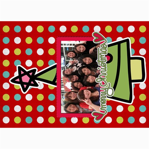 Xmas By Tammy 7 x5  Photo Card - 13