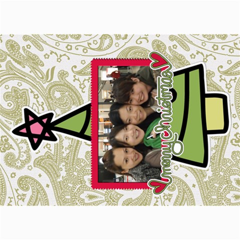 Xmas By Tammy 7 x5  Photo Card - 17