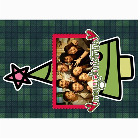 Xmas By Tammy 7 x5  Photo Card - 4