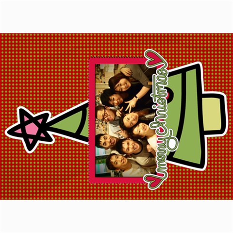 Xmas By Tammy 7 x5  Photo Card - 6