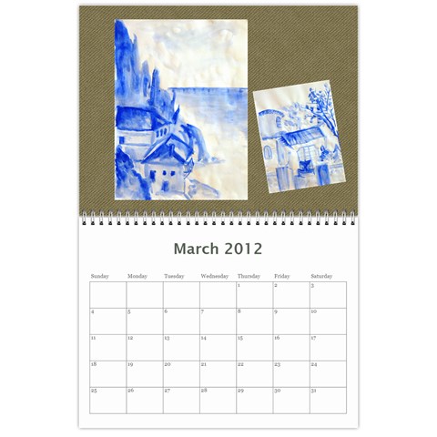 2012 Calendar By Jiji Li Mar 2012