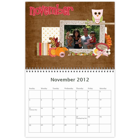 Calendar By Lenette Nov 2012