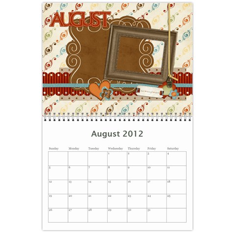 Calendar By Lenette Aug 2012