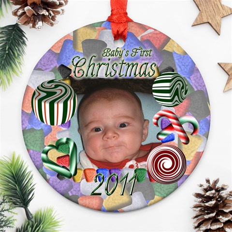 Babys First Christmas Two Sided By Chere s Creations Back