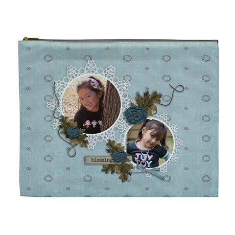 Cosmetic Bag (xl): Thankful 7 By Jennyl Front