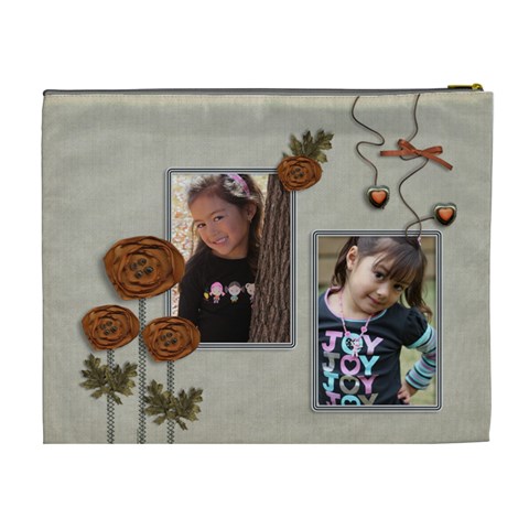 Cosmetic Bag (xl): Thankful 16 By Jennyl Back