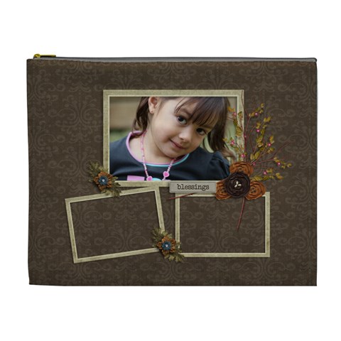 Cosmetic Bag (xl): Thankful 17 By Jennyl Front
