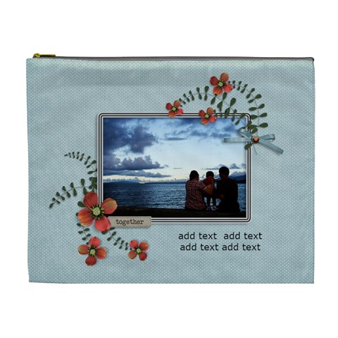 Cosmetic Bag (xl): Thankful 33 By Jennyl Front