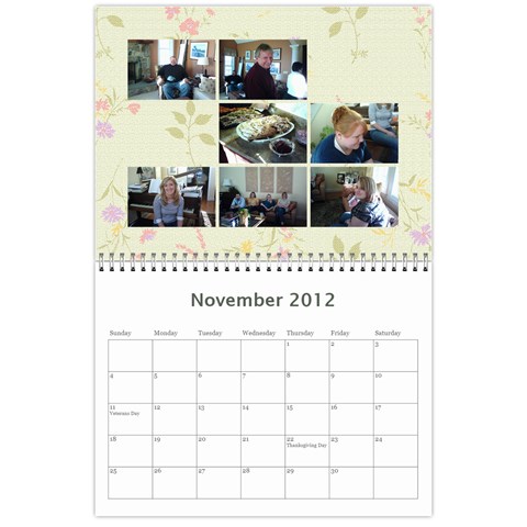 2012 Calendar For Christmas By Bertie Nov 2012