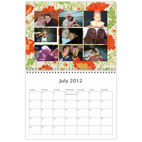 2012 Calendar For Christmas By Bertie Jul 2012