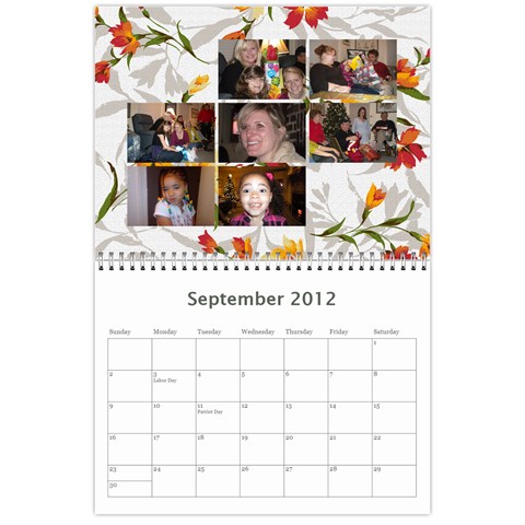 2012 Calendar For Christmas By Bertie Sep 2012