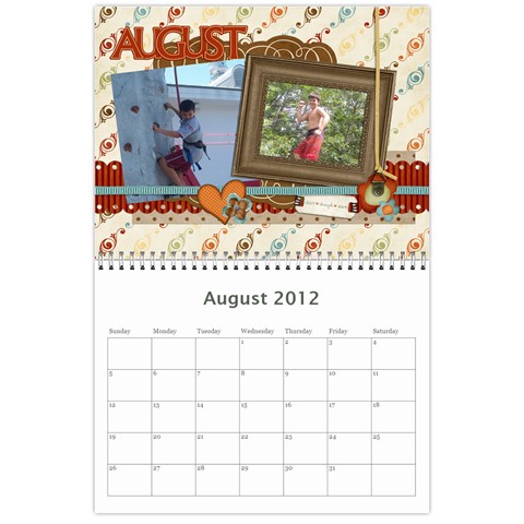 Calendar By Lenette Aug 2012