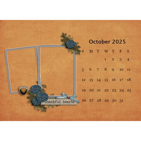 Desktop Calendar 8 5  X 6  Cherished Memories By Jennyl Oct 2025