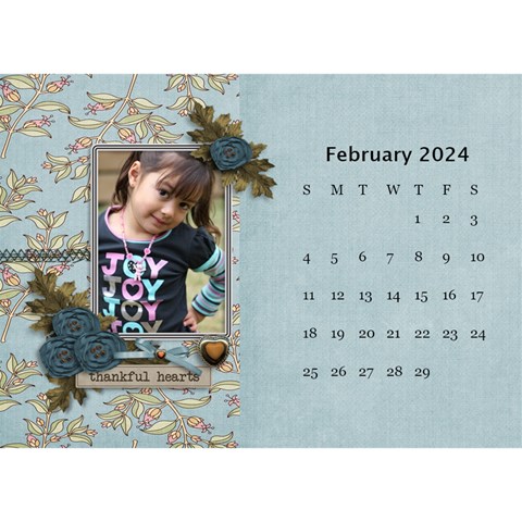 Desktop Calendar 8 5  X 6  Cherished Memories By Jennyl Feb 2024