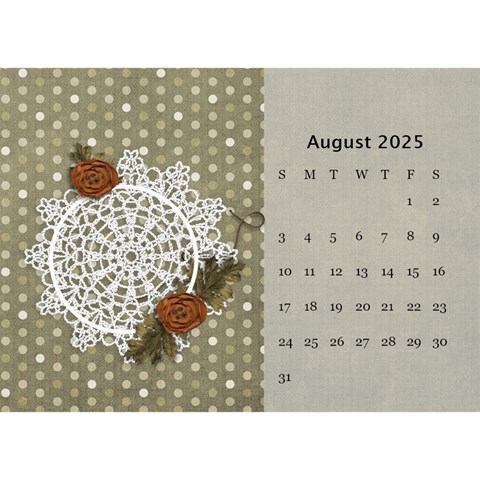 Desktop Calendar 8 5  X 6  Cherished Memories By Jennyl Aug 2025