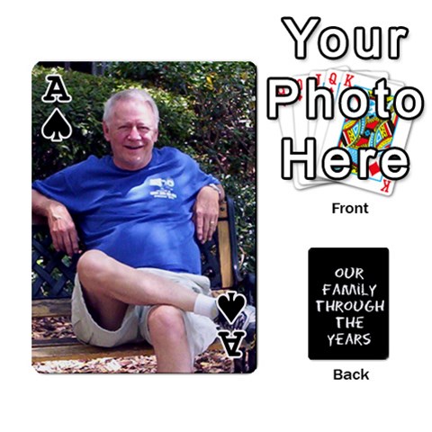 Ace Playing Cards Front - SpadeA