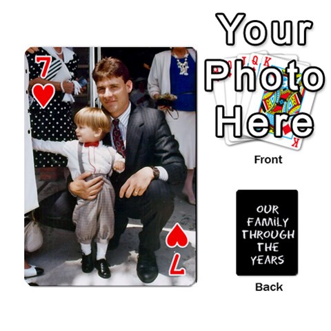Playing Cards Front - Heart7