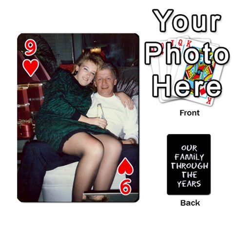Playing Cards Front - Heart9