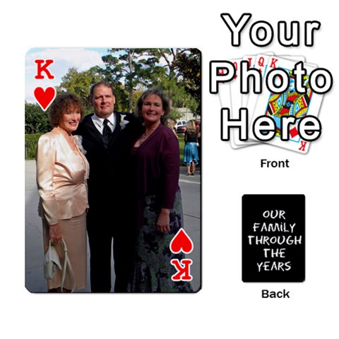 King Playing Cards Front - HeartK