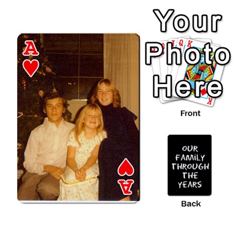 Ace Playing Cards Front - HeartA