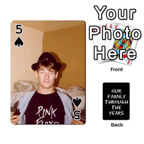 Playing Cards Front - Spade5