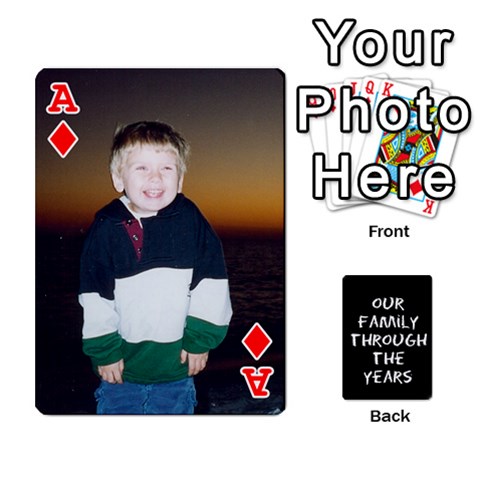 Ace Playing Cards Front - DiamondA