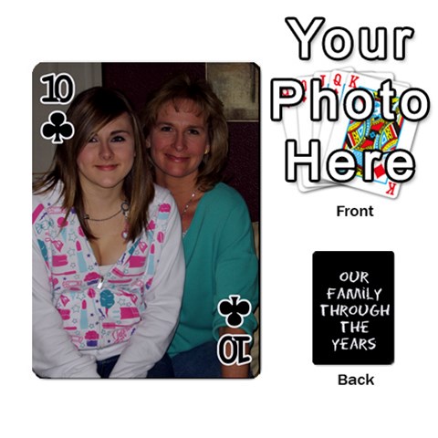 Playing Cards Front - Club10