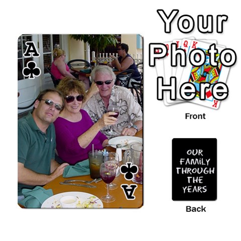 Ace Playing Cards Front - ClubA