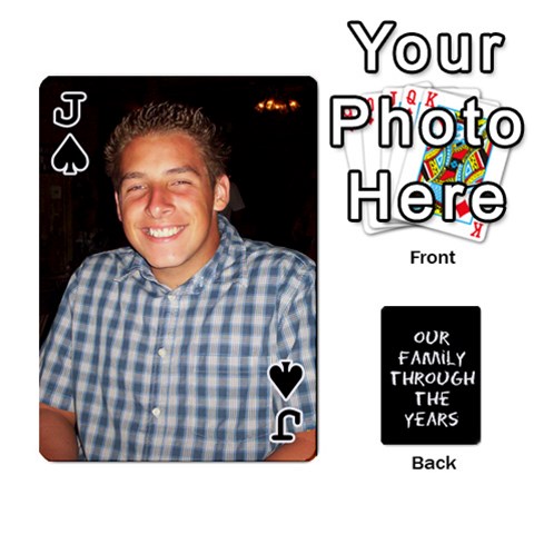 Jack Playing Cards Front - SpadeJ